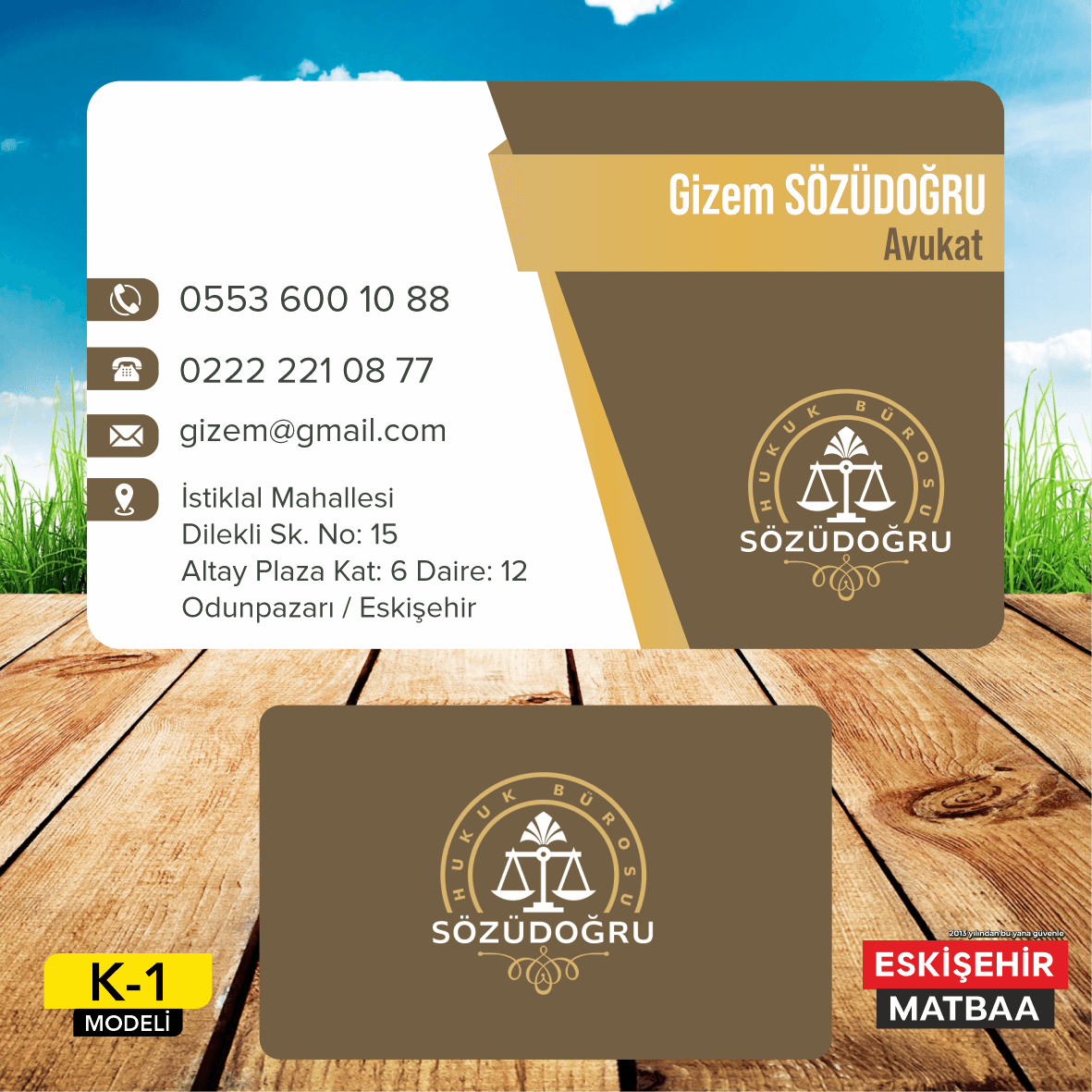 Avukat Kartvizit – Eskişehir Matbaa